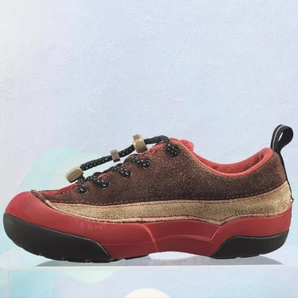 CROCS – Comfy red/brown shoes, toddler size 12